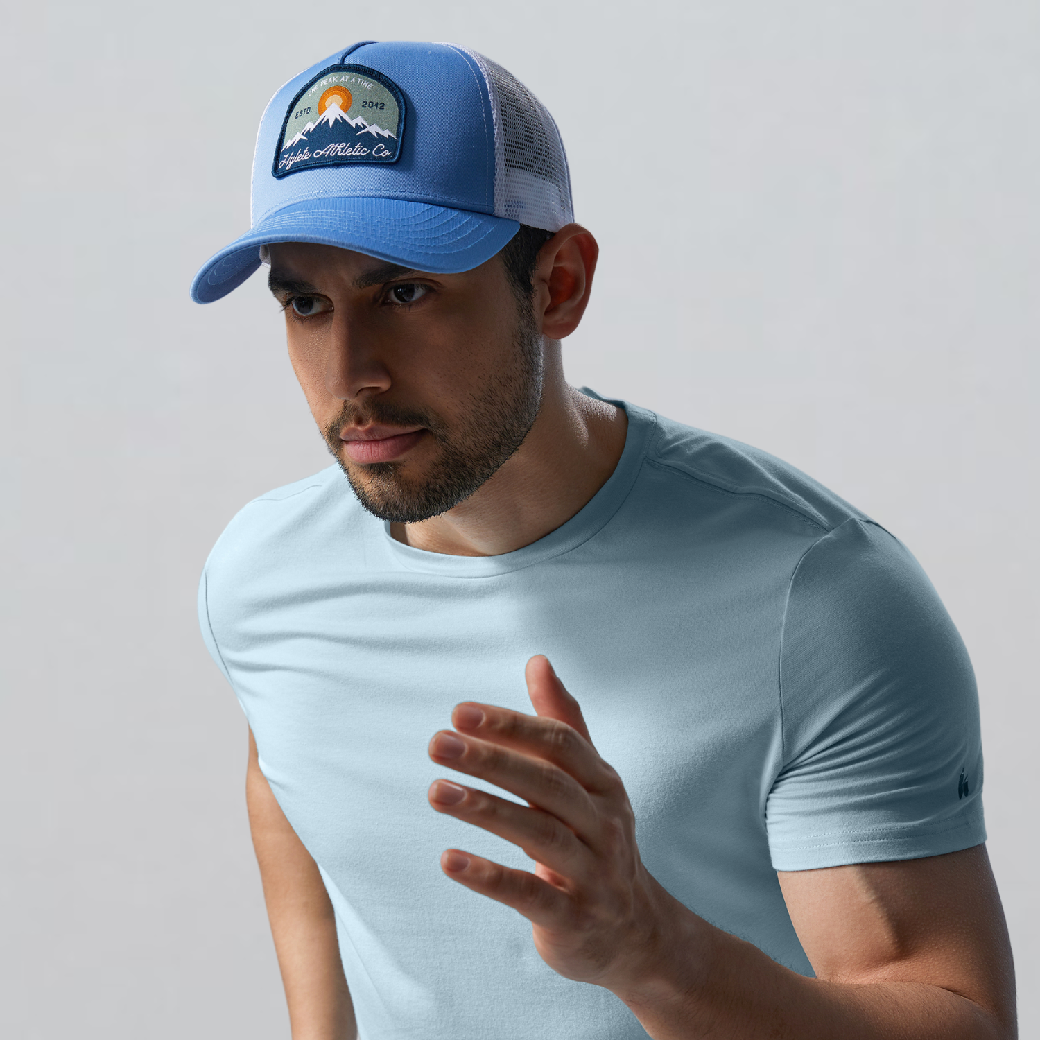 One Peak Trucker Hat Sky Blue